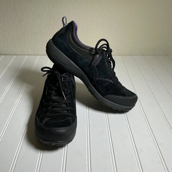 Dansko Waterproof Vibram Black Leather Shoes Slip Resistant Left 42 Right 41 - Picture 1 of 9